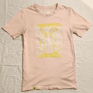 Light pink woman's small Dutch Bros radiate life shirt